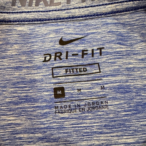 Nike Pro Heathered Blue Dri-FIT Shirt - Picture 3 of 4